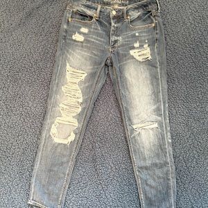 American Eagle Ripped Boyfriend Jeans